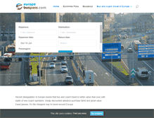 Tablet Screenshot of europebuspass.com
